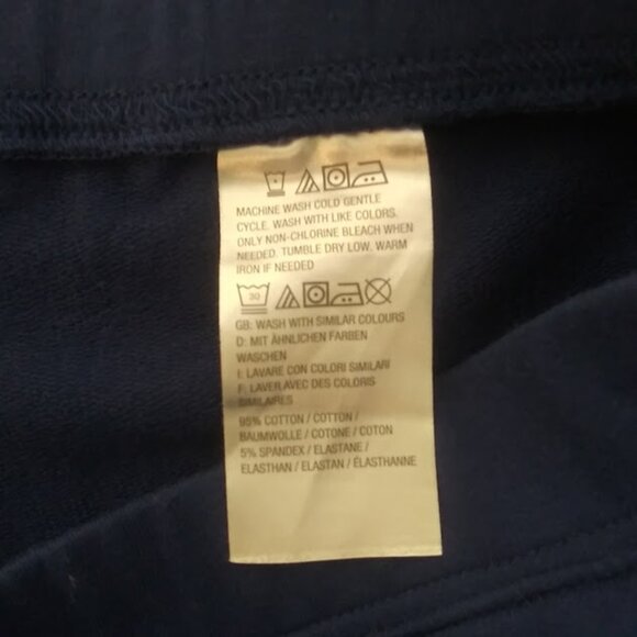 Denim&CO women's size M blue active pull on capris - Picture 12 of 14